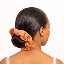 Organic Silk Oversized Scrunchie Peachy Coral