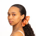 Organic Silk Oversized Scrunchie Peachy Coral
