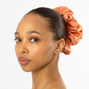 Organic Silk Oversized Scrunchie Peachy Coral