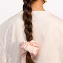 Organic Silk Oversized Scrunchie Blush Pink