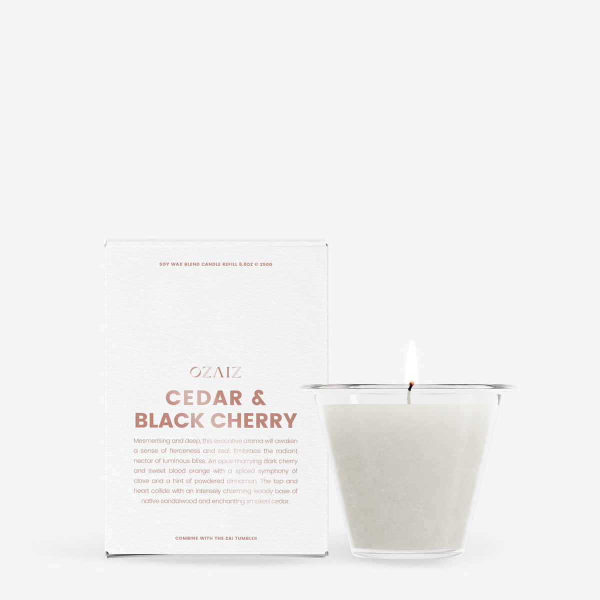 AIZ Candle - Cedar & Black Cherry