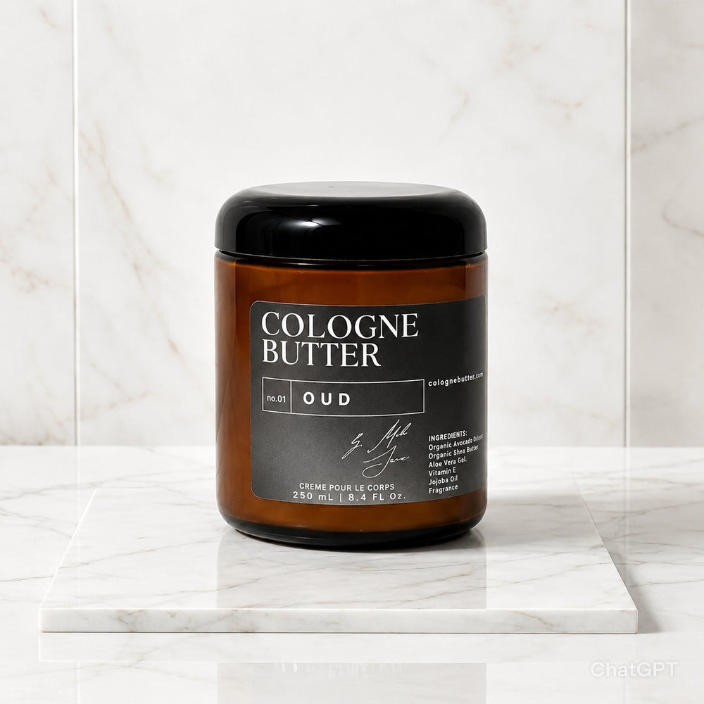 OUD - Fragranced Body Butter – Oud, Rose & Warm Spice Scent Moisturizing Skin Butter | Cologne Butter