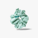 Organic Silk Oversized Scrunchie Mint Green