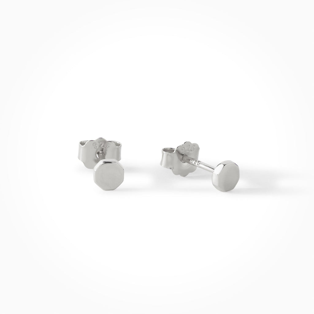 The Penny Mini Octagon Studs