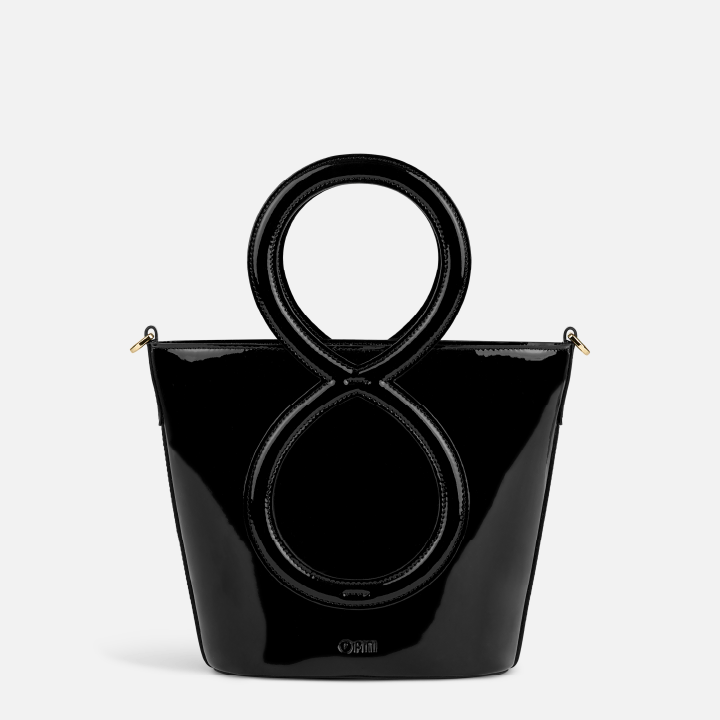 Infinity Bag - Patent Leather Black