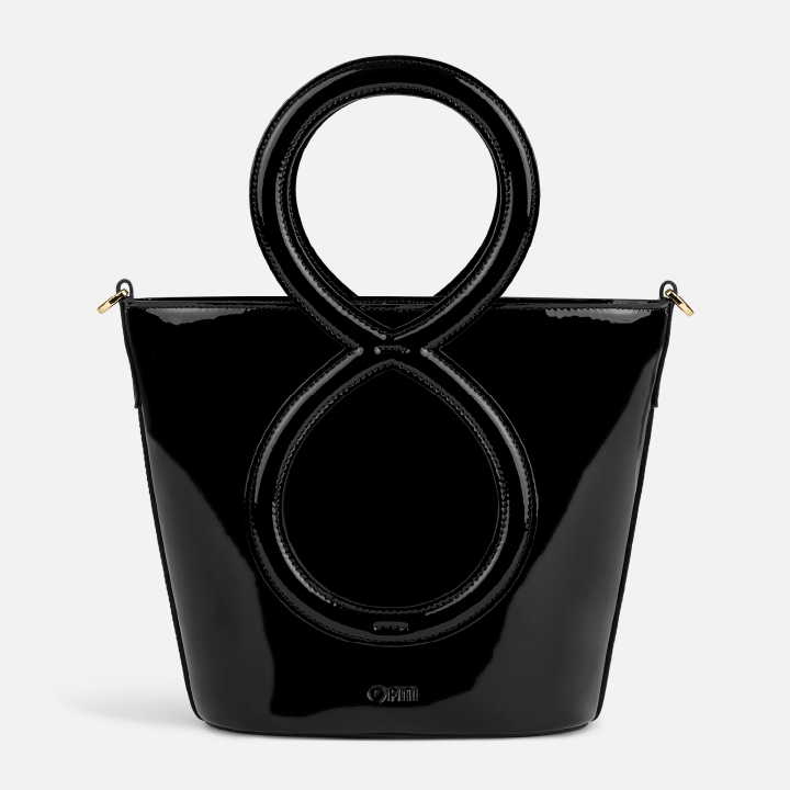 Infinity Bag - Patent Leather Black