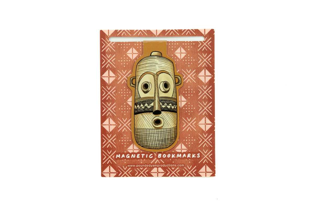African Mask Magnetic Bookmark - Pende