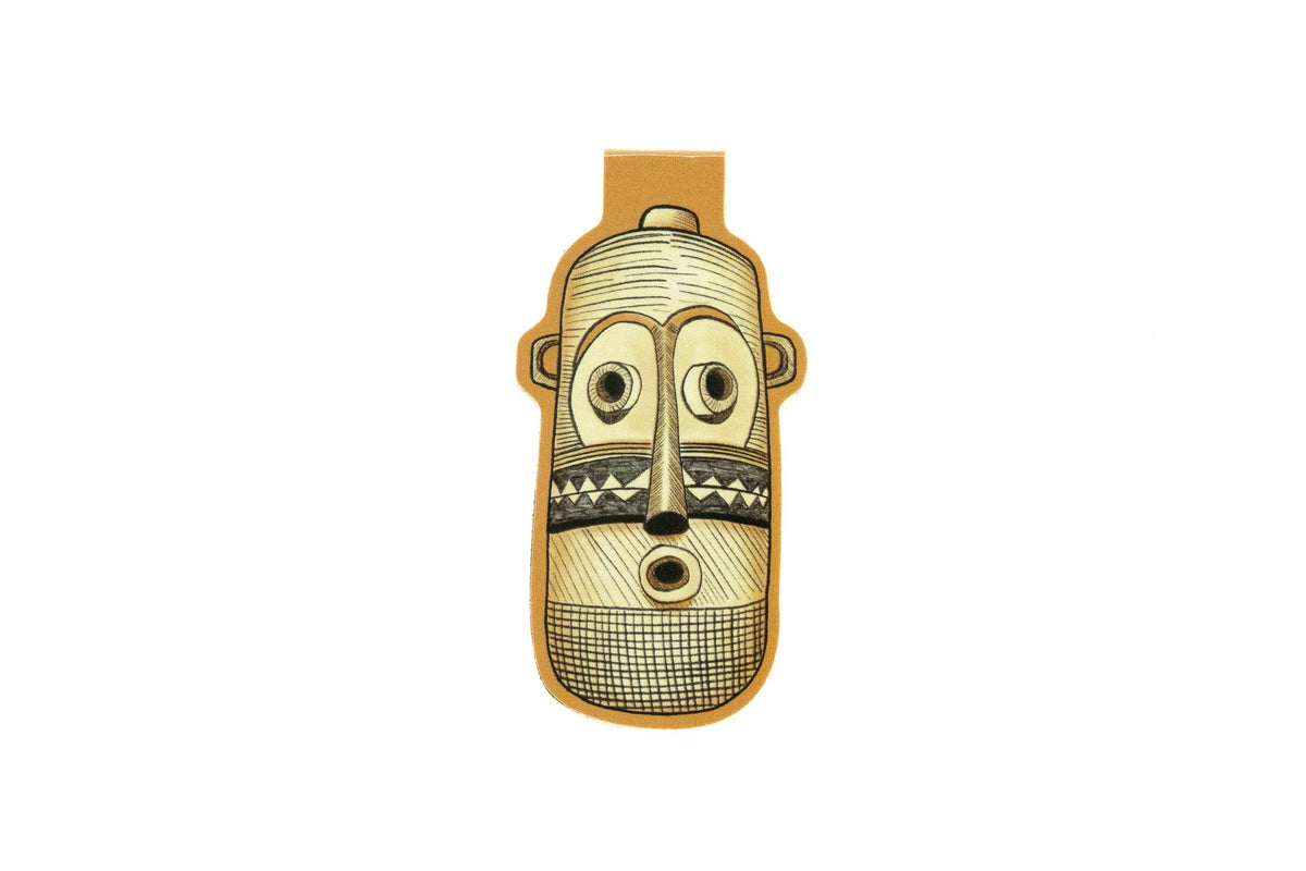African Mask Magnetic Bookmark - Pende