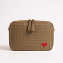 THE ROSETTA WOVEN HEART CROSSBODY(FINAL SALE)