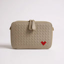THE ROSETTA WOVEN HEART CROSSBODY(FINAL SALE)