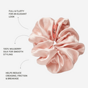 Organic Silk Oversized Scrunchie Blush Pink