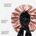 XL Organic Silk Hair Bonnet Dusty Pink