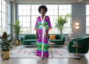 ABEILLE CREATIONS- Queen Taytu - Long Kimono Robe