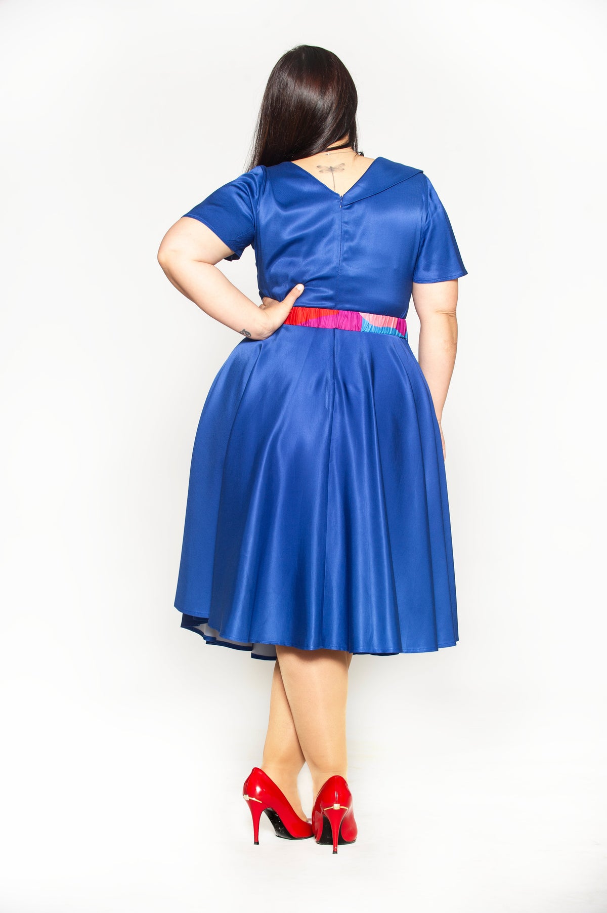 Lapis Duchess Dress