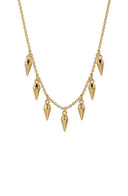 Rock Star Charm Necklace Gold