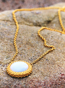 Royalty Pendant Necklace Opal