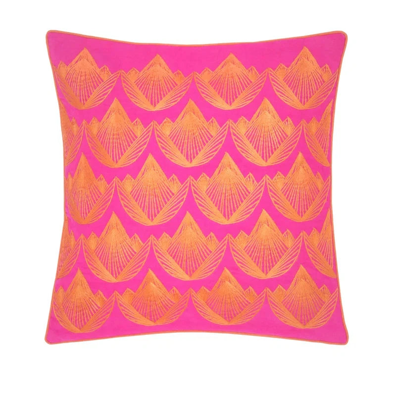 Lotus Decorative Pillow Orange/Pink