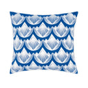 Lotus Decorative Pillow White/Blue