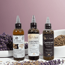 S-Secrets Hair Growth oil Bundle - Ultimate 3 x 4oz Bottles with Biotin, Ayurvedic Herbs, Essential Oils, Saw Palmetto & Scalp Stimulator Oil