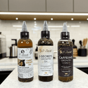 S-Secrets Hair Growth oil Bundle - Ultimate 3 x 4oz Bottles with Biotin, Ayurvedic Herbs, Essential Oils, Saw Palmetto & Scalp Stimulator Oil