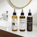 S-Secrets Hair Growth oil Bundle - Ultimate 3 x 4oz Bottles with Biotin, Ayurvedic Herbs, Essential Oils, Saw Palmetto & Scalp Stimulator Oil