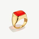 Umbo Square Statement Ring