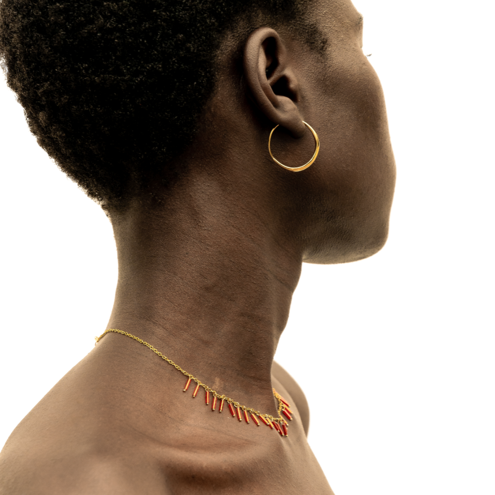 Amali Threader Hoop Earrings