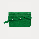 Sadie Belt Bag / Embossed - Kelly Green Croc
