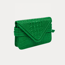 Sadie Belt Bag / Embossed - Kelly Green Croc
