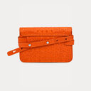Sadie Belt Bag / Embossed - Orange Croc