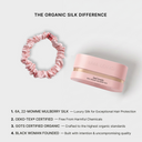 Organic Silk Small Scrunchie Blush Pink