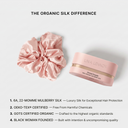 Organic Silk Oversized Scrunchie Blush Pink
