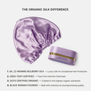 Organic Silk Hair Bonnet Dreamy Lilac