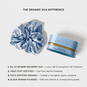 Organic Silk Oversized Scrunchie Powder Blue