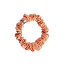 Organic Silk Small Scrunchie Peachy Coral