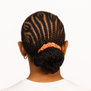 Organic Silk Small Scrunchie Peachy Coral