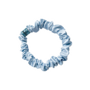 Organic Silk Small Scrunchie Powder Blue