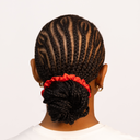 Organic Silk Small Scrunchie Tomato Red