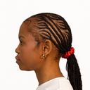 Organic Silk Small Scrunchie Tomato Red