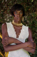 Twig Statement Earrings Gold
