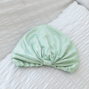 Organic Silk Hair Bonnet Mint Green