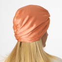 Organic Silk Hair Bonnet Peachy Coral