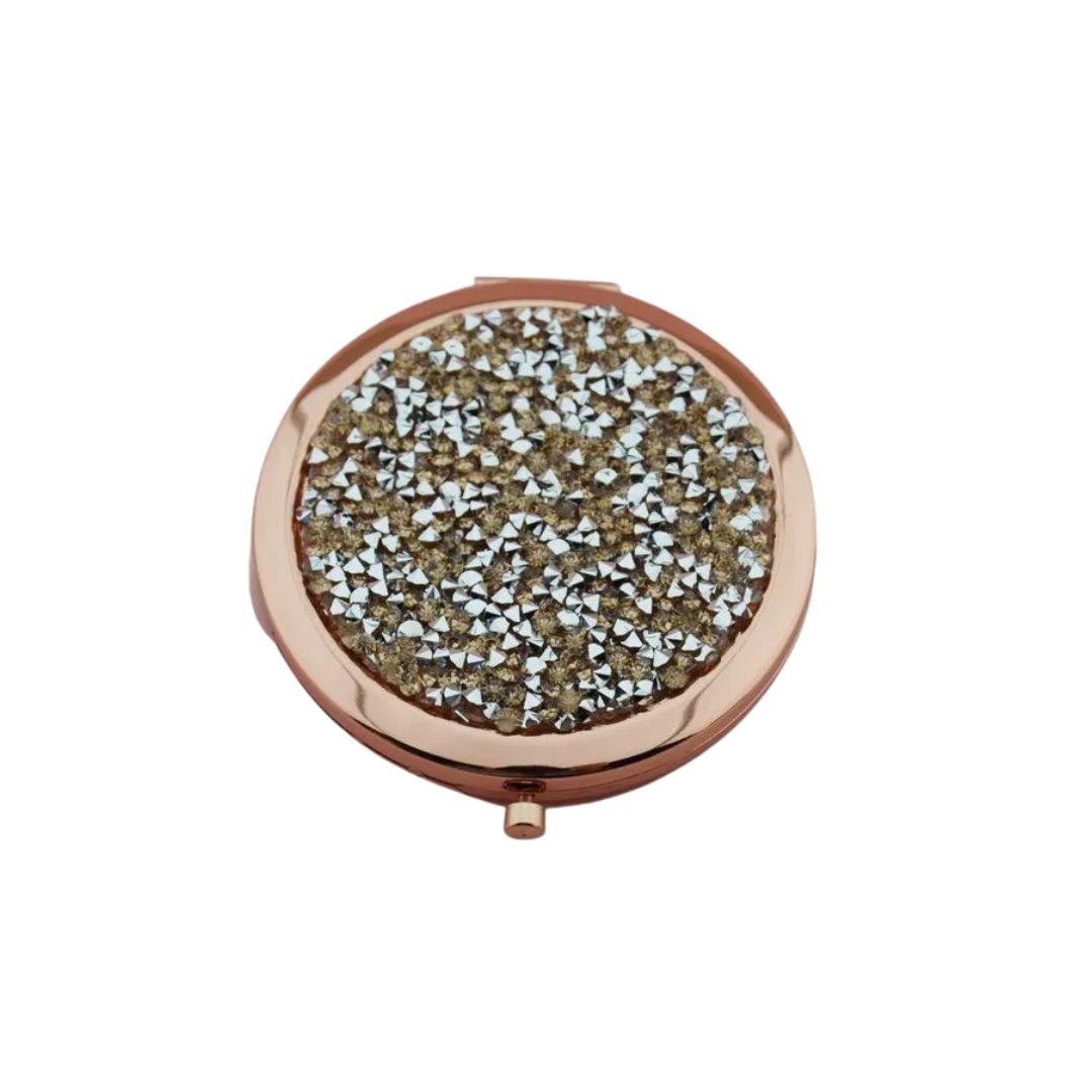 Crystal Double-Sided Portable Mini Mirror