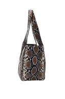 Venice Tote Natural Brown Snake