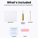 Lila Geluxe™ Nails – Classic White Short Round