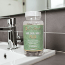 Biotin for Hair Skin Nails - Extra Strength 5000mcg Supplement with Vitamins A, C, D, E & Zinc