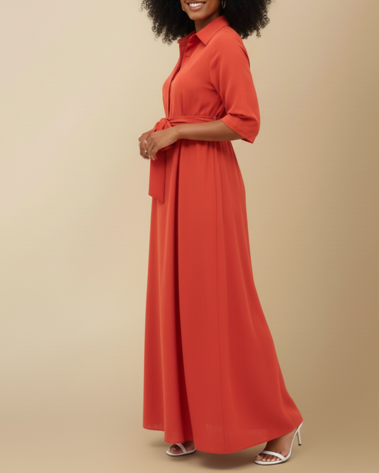 Yumi Maxi Shirt Dress