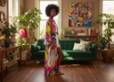 ABEILLE CREATIONS- Zanele Design – Women’s Kimono Robe
