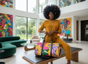 ABEILLE CREATIONS- Zuri Duffle Bag