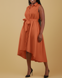 Zene High Low Shirt Dress